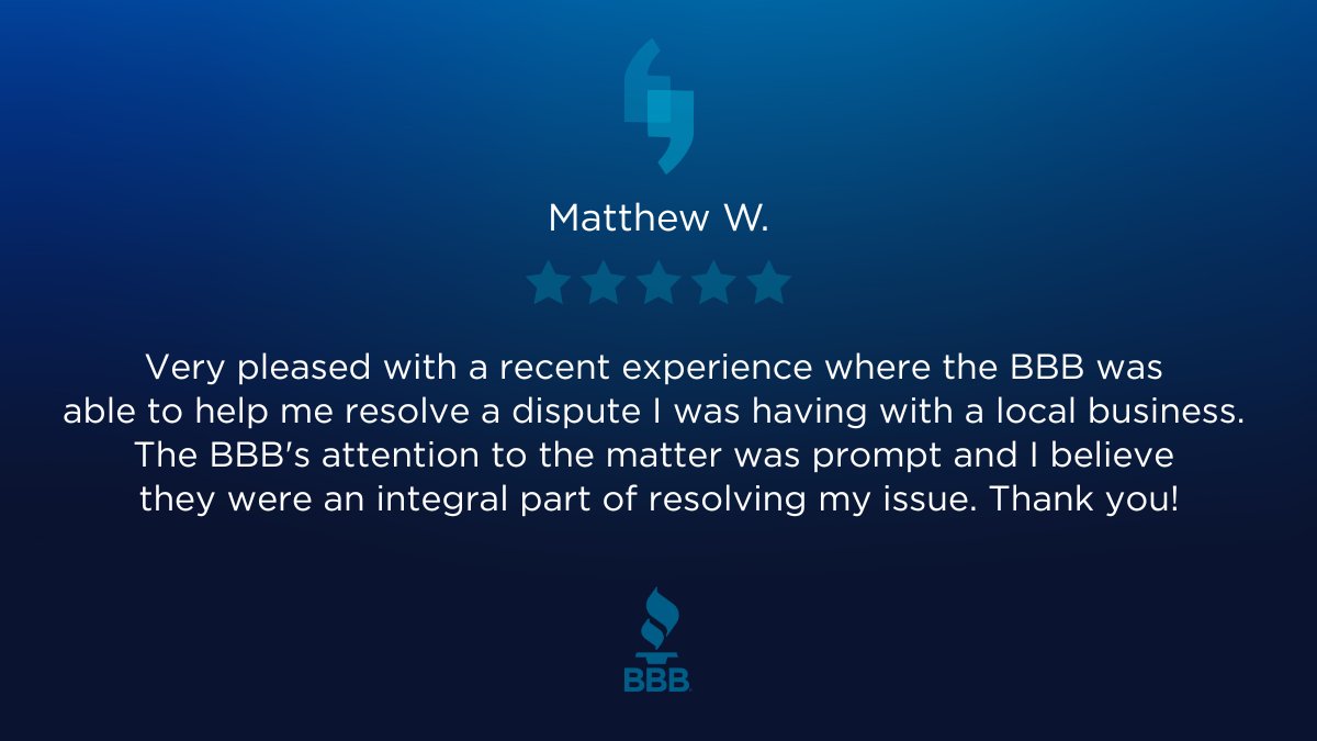 Better Business Bureau tweet media