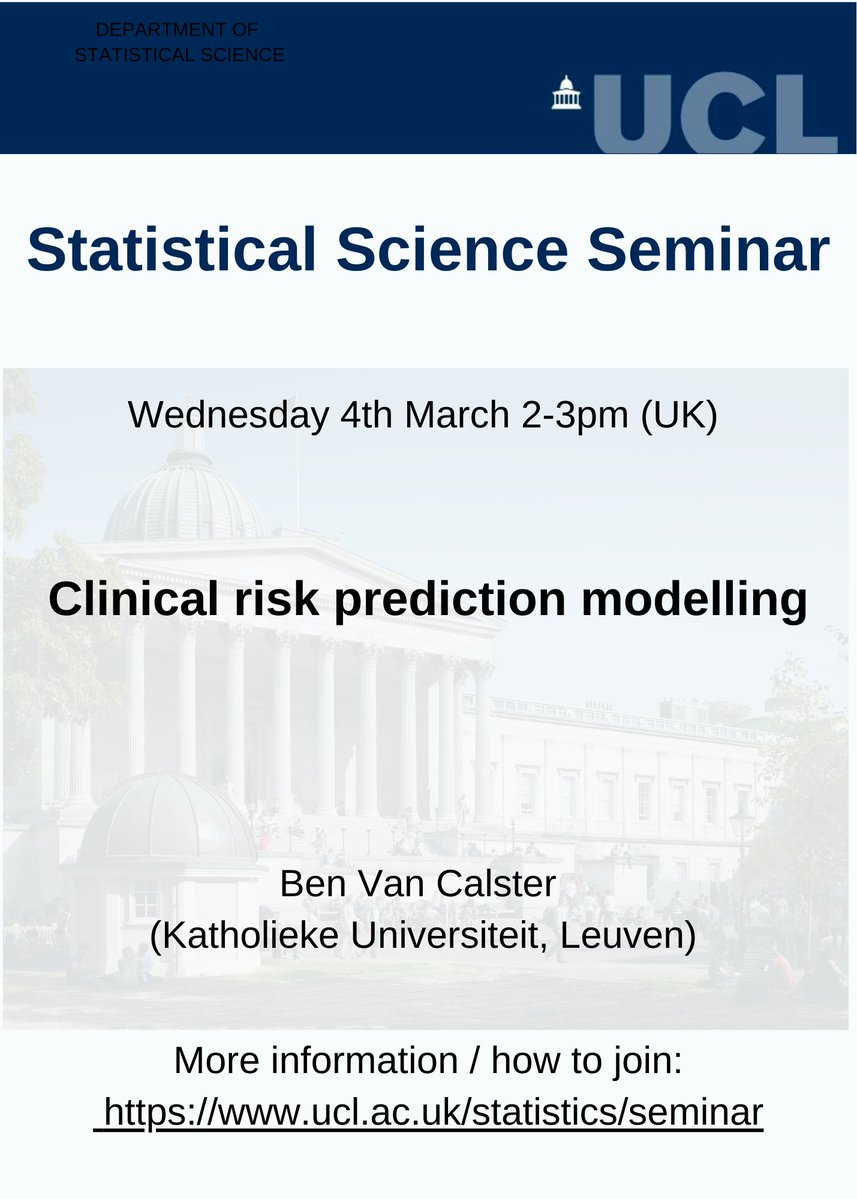 UCL Statistical Science tweet media