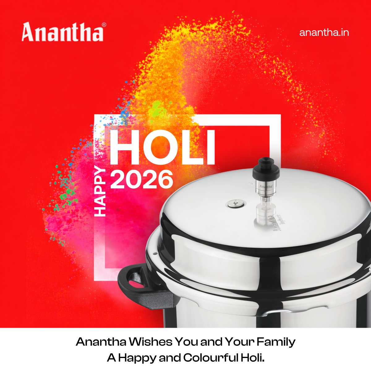 ananthacooker's tweet photo. Wishing you and your family a joyful Holi filled with happiness and togetherness. May your celebrations be bright and memorable.

Shop Now - https://t.co/5VKm3UIKzV

#Holi #HappyHoli #Cooker #PressureCooker #Cookware #Kitchen #India #TamilNadu https://t.co/YtNt2fwYAN