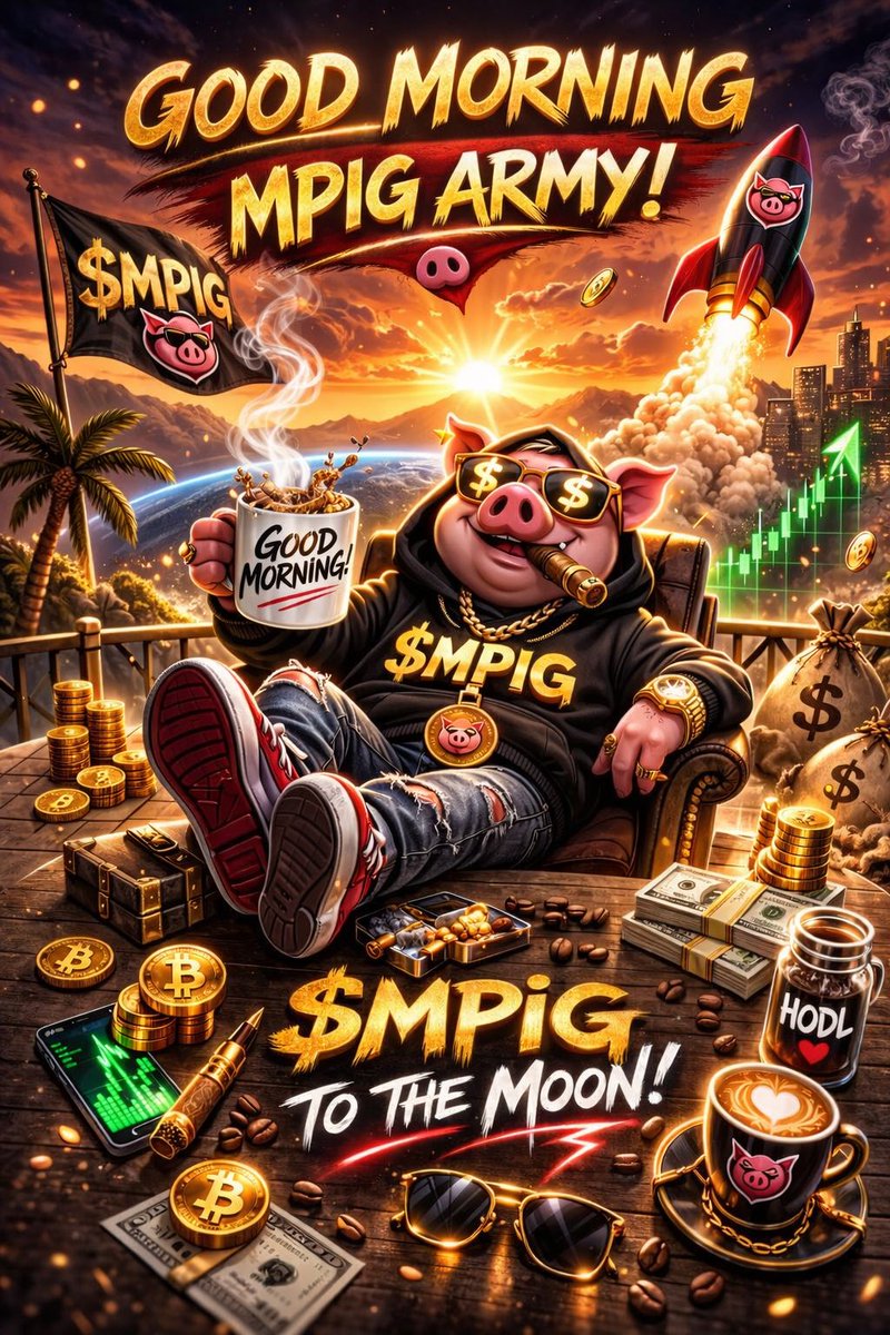 BZogovic23's tweet photo. GOOD MORNING MPIG ARMY โ๏ธ๐ท
We donโt chase hype.
We build it.
Momentum is growing.
Energy is different.
$MPIG is just getting started.
CA:
Ff7F96e7HntW5D9QH2bwDHPYZesF2gx7ACipSxxtpump
Lock in.
Stay early.
#MPIG ๐๐ฅ
@solana @PumpfunEco https://t.co/Ag3knd9vNy