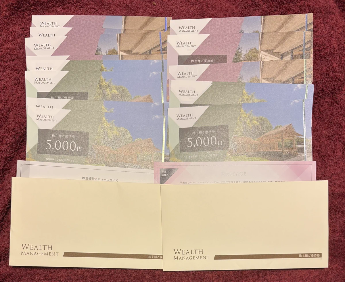 ウェルスマネジメント　優待券 6万円分 ウェルス・マネジメント - Cerca / X