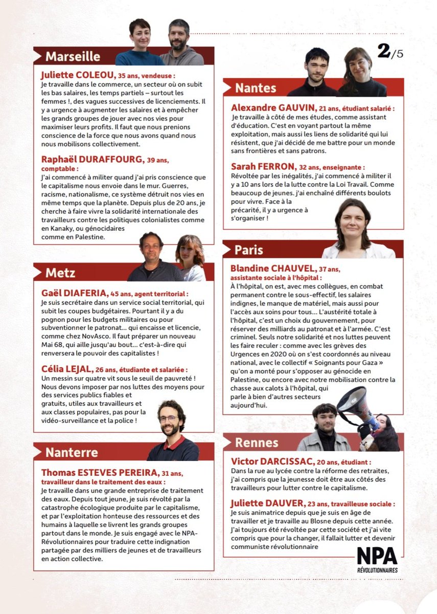 La présence du NPA-Révolutionnaires aux élections municipales #Municipales2026 👇