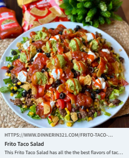 Toco Tuseday....
Frito Taco Salad

dinnerin321.com/frito-taco-sal…

Let us help find the best coverage for YOU! Call today!!! (813)708-0001 mystrongtower.com/affordable-ins… #StrongTowerIns #ChurchIns #UmbrellaIns #NonProfitIns