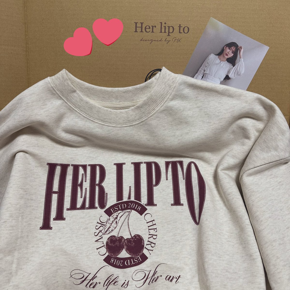 再入荷で購入したClassic Cherry Sweatshirt🍒妊娠中結局楽チンな服