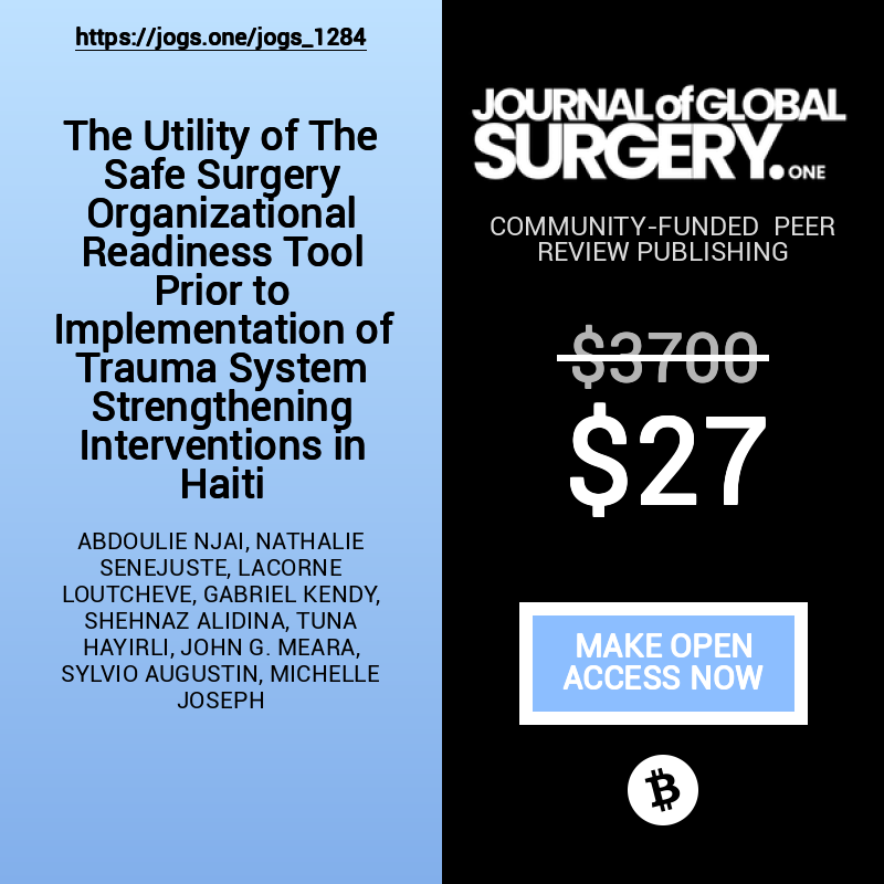 The Journal Of Global Surgery (ONE) tweet media