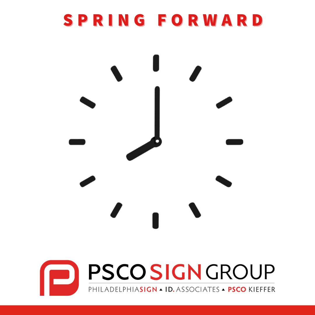 pscosigngroup's tweet image. Is your brand ready to "spring forward" this Sunday? 

Quick checklist for the time change: 
✅ Recalibrate lighting timers 
✅ Review illumination schedules 
✅ Audit for outages

Keep your brand on point in every season. #PSCOSignGroup #FacilityManagement