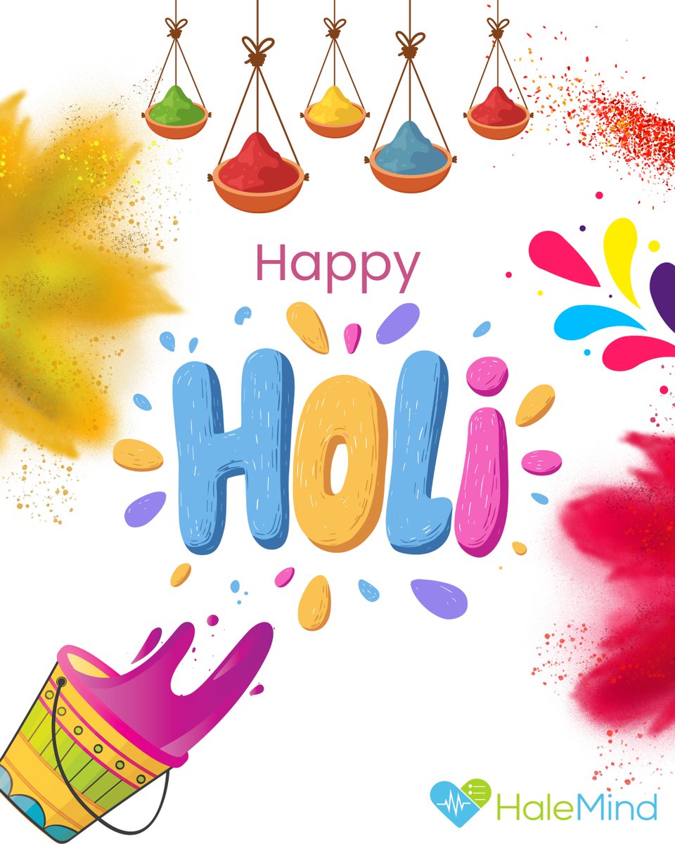 gethalemind's tweet photo. Celebrate the festival of colors with joy, positivity, and togetherness
May this Holi fill your life with vibrant moments, beautiful memories, and endless happiness.
Wishing you and your loved ones a colorful and joyful Holi
#HappyHoli #FestivalOfColors #SpreadHappiness #HaleMind https://t.co/xQSnNn37hr
