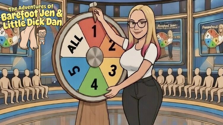 taobfjaldd's tweet photo. To celebrate over 50 followers, Barefoot Jen will spin the Wheel of Misfortune! Humiliating dares await Little Dick Dan, stay tuned for his tiny shame! ๐ #WheelOfMisfortune #BarefootJen #LittleDickDan #CFNMDares #SPHFun #CuckLife #HumiliationWheel #NudeDares #BarefootDomme #lol https://t.co/c8L8prpoS7