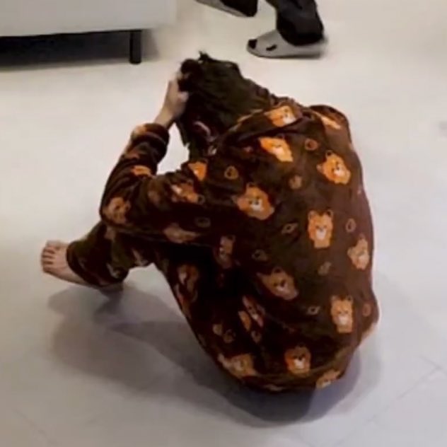 i need thewnini pyjamas so bad 😭😭😭 he looks so cute in this