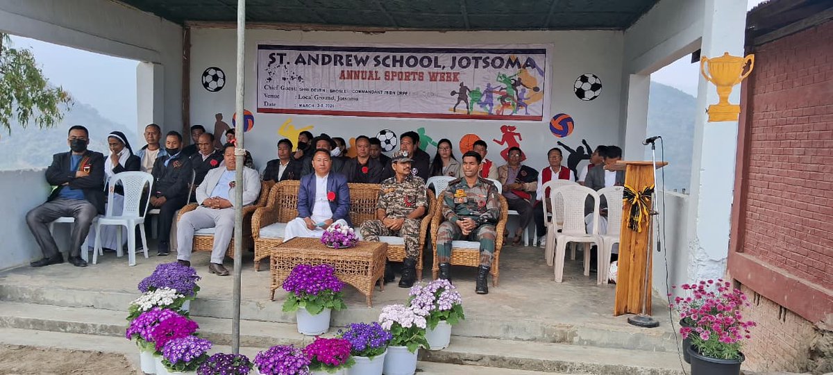 Commandant 78 Bn attended the "Annual Sports &amp; Games Meet 2026 at St Andrew High School, Jotsoma today as chief guest.
<a href="/crpfindia/">🇮🇳CRPF🇮🇳</a> 
<a href="/HMOIndia/">गृहमंत्री कार्यालय, HMO India</a> 
<a href="/northeast_zone/">North East Zone Hqrs</a> 
<a href="/mnp_2018/">M&N Sector CRPF</a> 
<a href="/NesHqr/">North Eastern Sector, CRPF</a> 
<a href="/dig_kma/">DIG OPS KMA CRPF</a> 
<a href="/rangesilchar_05/">RANGE SILCHAR CRPF</a>