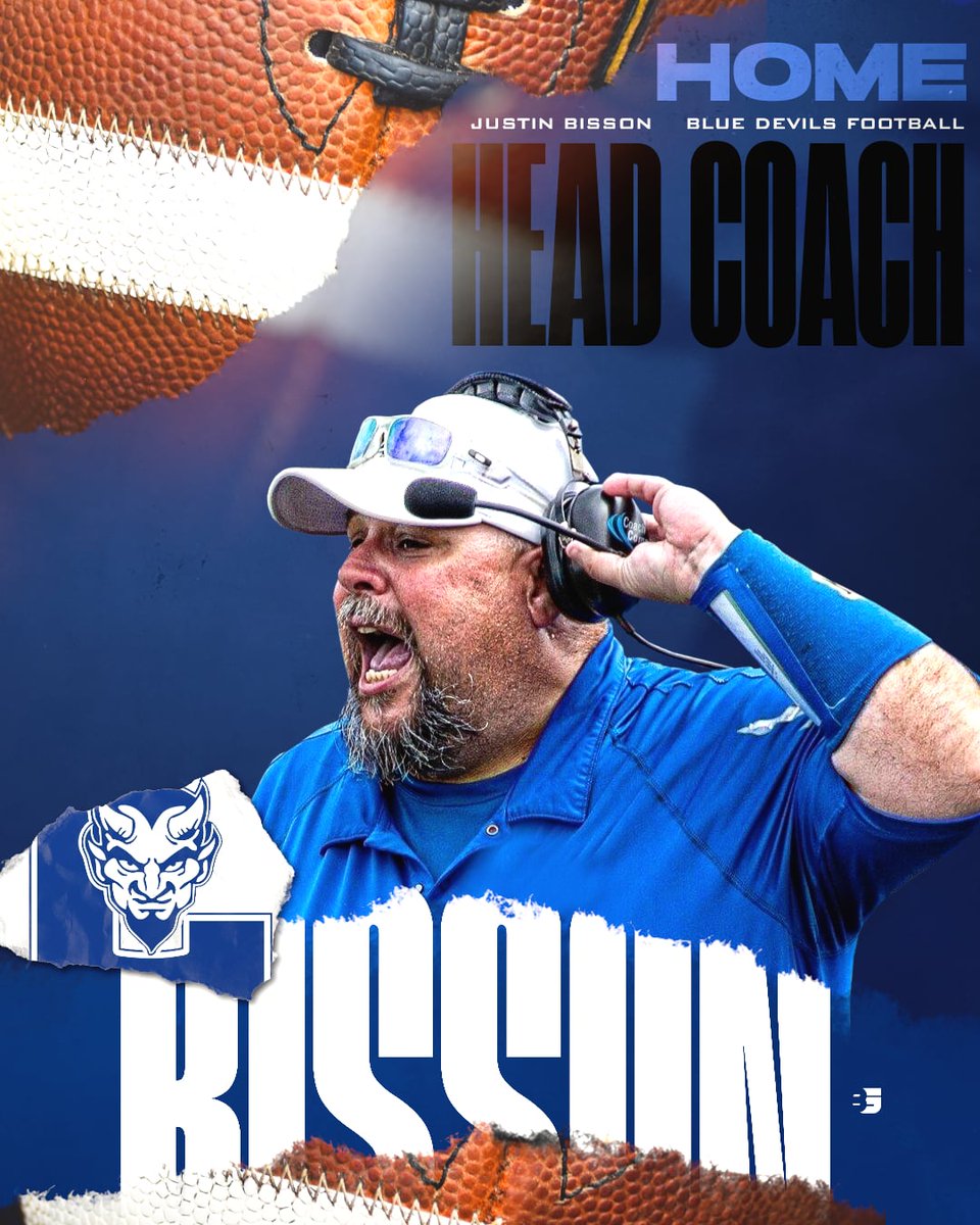 Otdt65's tweet photo. Proud to announce I am coming home to be the new Head Football Coach at Lewiston High School!  Being a Blue Devil, and finally getting a chance to lead the program I played for is a dream come true.  Can't be more excited! https://t.co/MffeQanwQ0