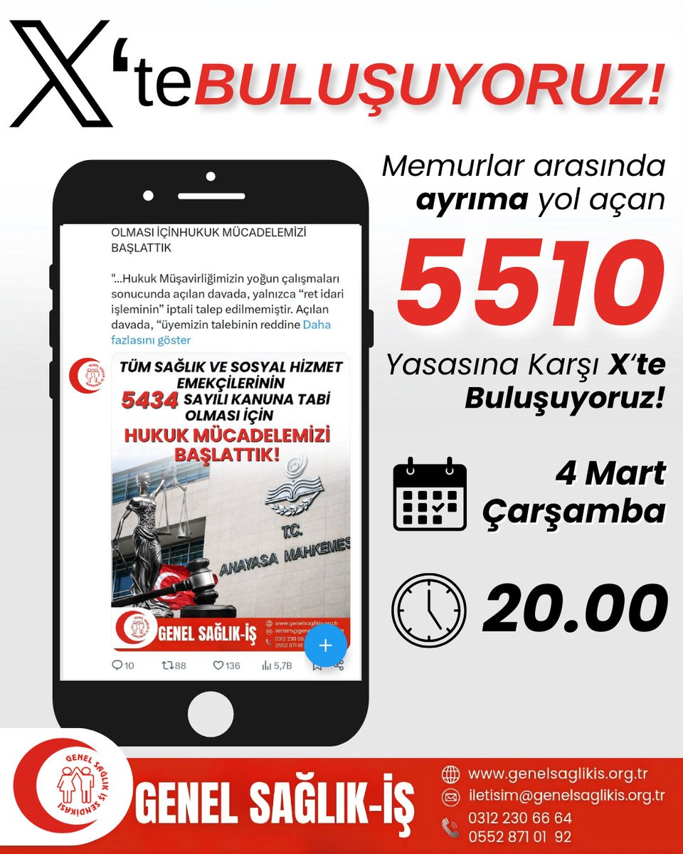 genelsaglikis's tweet photo. X'TE BULUŞUYORUZ!

🗓️ 4 MART ÇARŞAMBA 
🕖 SAAT 20.00

@edirnegsi @genelsaglikis20 @GsiEskisehir @gsibursa 
@gsiburdur @genelsaglikis27 
@genelsaglikis45 @genelsaglikis34 
@Genelsaglikis32 @genelsaglikis02 
@Genelsaglikis61 @GenelSaglikIs33 @sinop_gsi @tokat_gsi https://t.co/PiCtsj0BYI