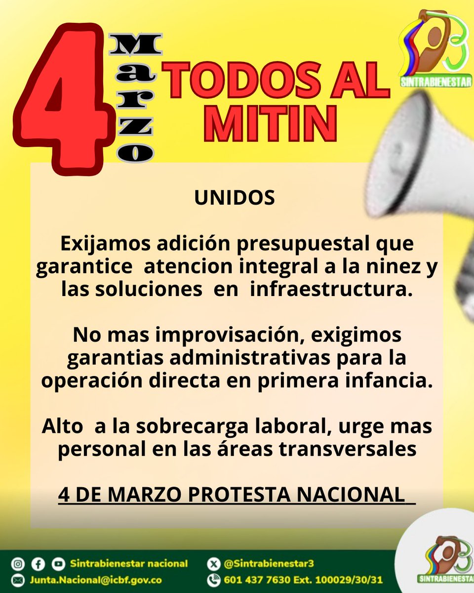 Sintrabienestar Nacional tweet media