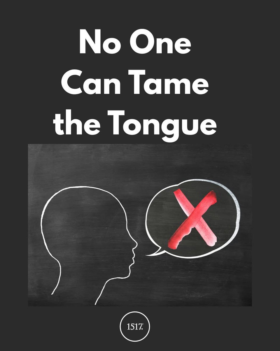 birdchadlouis's tweet photo. “No human being can tame the tongue. It is a restless evil, full of deadly poison" (James 3:8).

James pulls no punches. That muscle in our mouth can kill or heal, spark wars or absolve a world. 

From beginning to end, the Bible speaks about the power of speech, for good or for ill. With speech, the Lord God worded the world into being. And with speech, the serpentine foe wooed the world into evil.

To ignore our tongues is to court disaster.

When God commanded, “You shall not give false testimony against your neighbor,” he made explicit what we all know: that human society, relationships, justice, and one’s own soul are destroyed by lies.

Some of the hardest moments in my life were when, knowing a lie would be the easy way out, that it would save me embarrassment, I raged war against my every inclination and spoke the truth. It hurt but it also opened a door to incremental healing. Truth was the Spirit’s gift.

“I am the Truth,” Jesus said. And, in many ways, that said it all. Truth is life. Truth is inner peace. Truth is of God.

God grant that Christ the Truth may rule our hearts and govern our tongues, that he may kindle within us a fervent devotion to honest words, and that when we fail — and fail we will — that he may move our tongues to confession and thanksgiving for his absolution.

For God, who began our world with “Let there be,” heals our world through “I forgive you.” And when God says that, no truer words could be spoken.
_____
We read James 3 today in Bible in One Year. Join us at https://t.co/XxNvEtNH7e