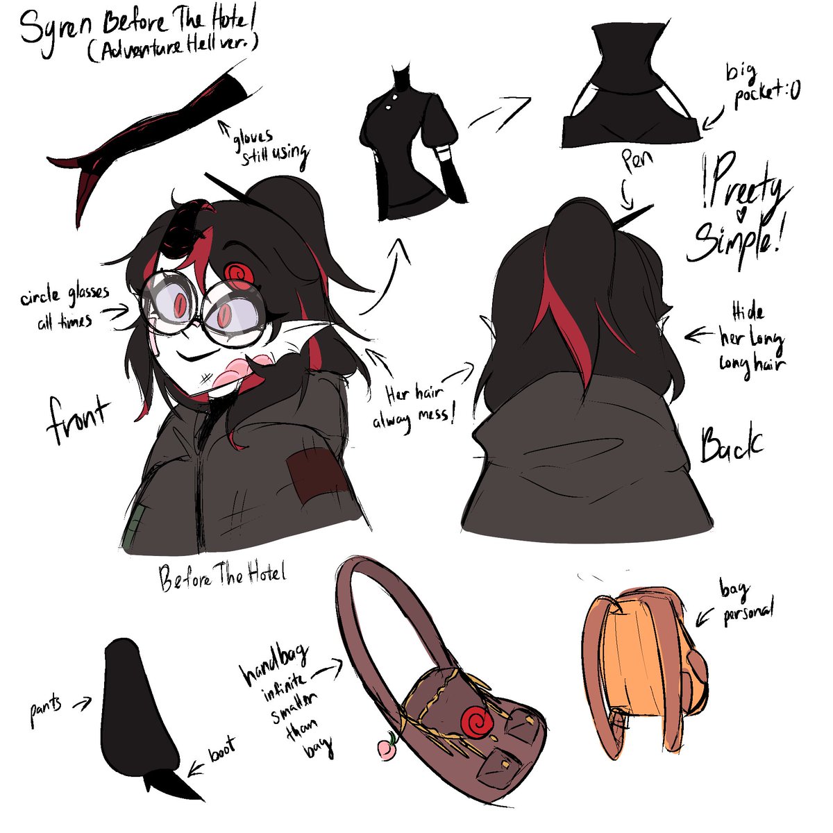 Syren more outfit before she come to The Hotel!
• Adventure Outfit at Hell ver. •

#HazbinHotel #hazbinhotelSYREN
#HazbinHotelOC