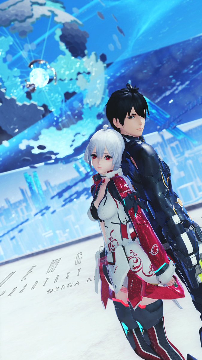 #PSO2NGS_SS #Diovielic︎_AM 
#メンテの日なのでssを貼る #ma7ロゴ 
撮りたくても、いい感じのロビアクがないゆえ撮れなかった構図を撮れた！