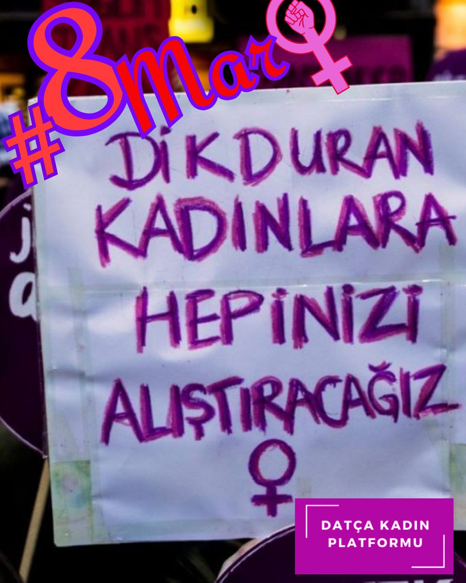 Dik duran kadınlara hepinizi alıştıracağız! #8Mart
18.00 Toplanma, Demokrasi  Evi
18.30 Basın Açıklaması 
19.30 Feminist Gece Yürüyüşü 
Demokrasi Evinden Cumhuriyet Meydanına
#8martdünyakadınlargünü 
#8martfeministgeceyürüyüşü