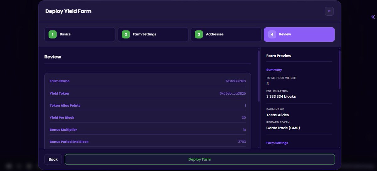 comeairdrop's tweet image. 11/ OP NET Testnet Guide Part 2 (@opnetbtc )
- Deploy a Yield Token (first step)
- Deploy a Yield Farm (second step)

#tesnet #opnet