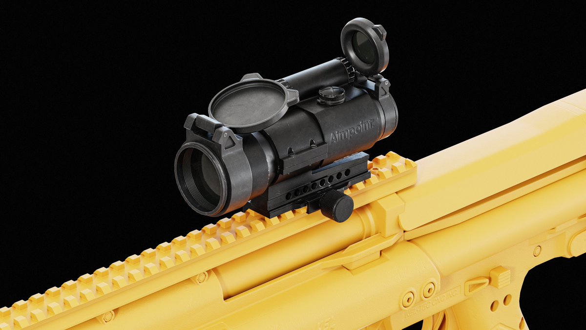 yanadodo_3d's tweet photo. This sight is a rework of a piece I originally created for my Kel-Tec project. I went back to the model to refine several details and completely redo the textures https://t.co/DcHKDSJZw1