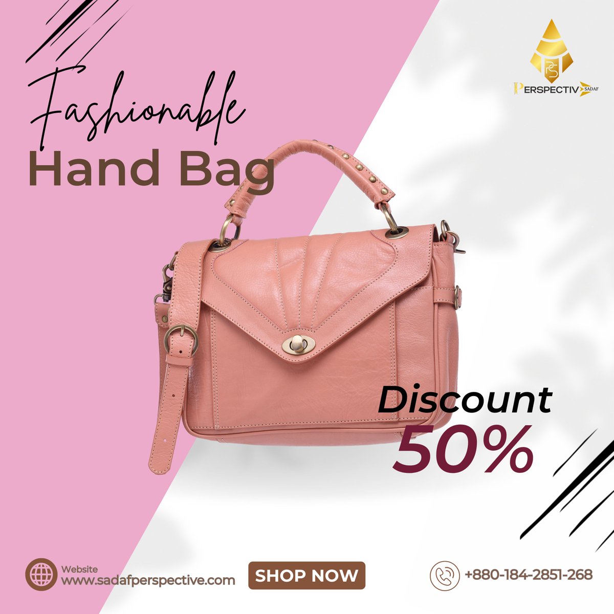 SadafPersp67782's tweet photo. Elegance meets affordability. 👜
50% OFF on Sadaf Perspective Fashionable Hand Bag!
Style that complements every look. 💖
🚚 Nationwide Delivery │📲 0184‑2851‑268

#LuxuryHandbags #SadafPerspective #AffordableLuxury #BangladeshFashion #TrendyBags #ShopNow https://t.co/xsrs2rkiec