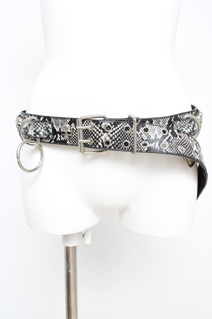 💀🐍New arrival🐍💀 SEX POT ReVeNGe / パイソン柄スカルリングベルト