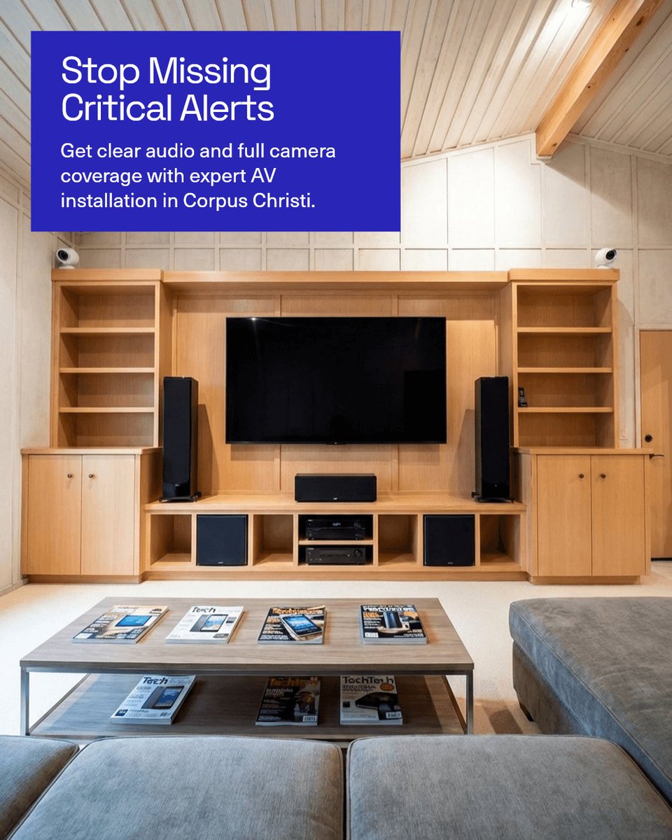 Txonsitetechs's tweet photo. Poor sound? Blind spots? We fix both. Clear audio, security cameras, expert TV mounting. No missed alerts. Always watching. Stress gone. TexasTechs.

Learn how to avoid costly AV mistakes with expert help. https://t.co/WSJxYdQ9oO https://t.co/7k6iNRjqvb