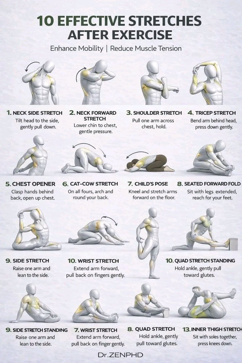 DrPaiwanFan's tweet photo. Effective streches after exercise 💪🏋️ https://t.co/ON5MdqwTgS