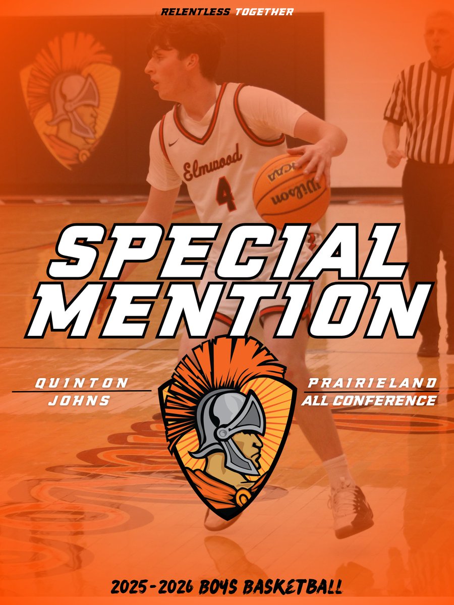 EHSTrojansBball's tweet photo. Congratulations to Garrett Webster and Quinton Johns for being named to the 2026 Prairieland North Division All Conference Team. #Relentless2gether #TheTrojanWay https://t.co/rdVu35u2D6