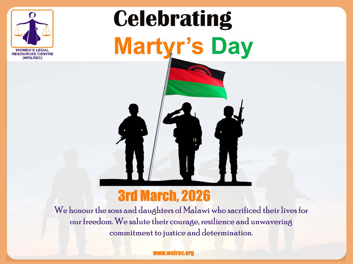 WOLREC1's tweet image. #WOLREC

Remembering our Martyrs...

#3rdMarch