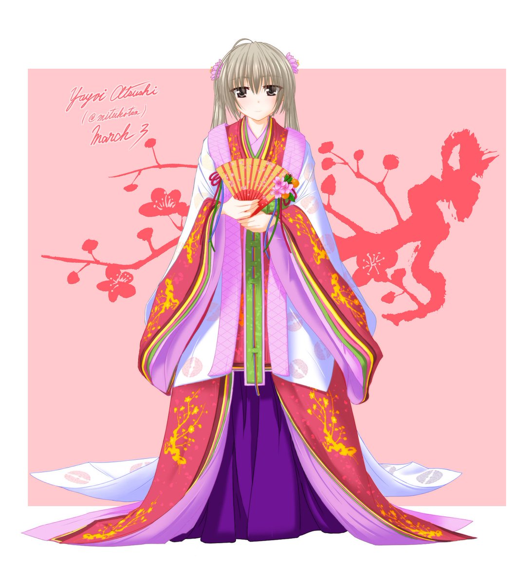 ひな祭りっぽい過去絵🎎

#春日野穹