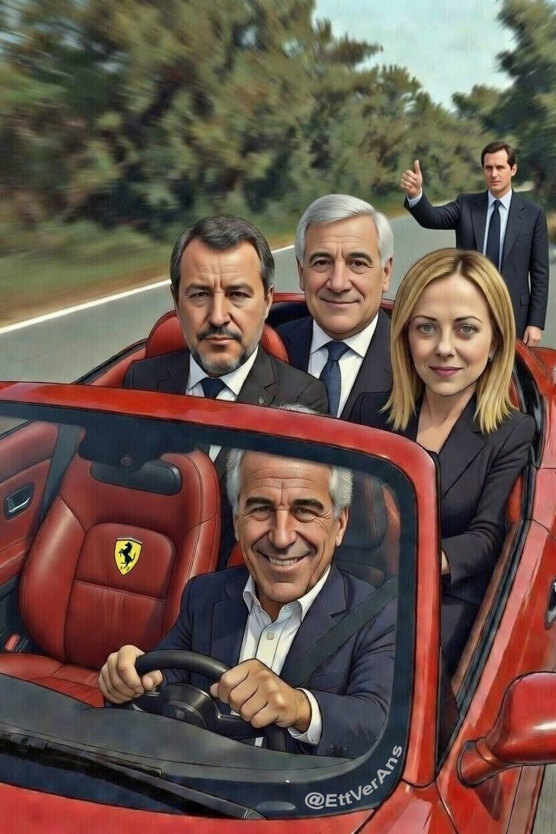 EttVerAns's tweet photo. Parliamo un po' del #FerrariGate?
@Antonio_Tajani inutile lacché
@GiorgiaMeloni schiava del #PedoPOTUS e di #Bibi
@matteosalvinimi minimini finanziato da #SteveBannon
@GuidoCrosetto ho perso l' aereo https://t.co/XXLkkRTlKv