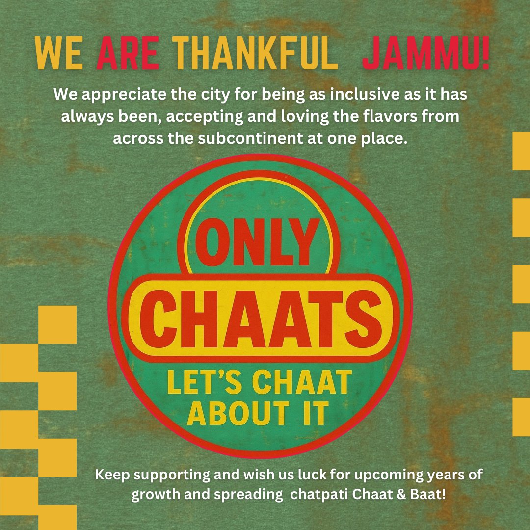 onlychaats's tweet photo. Thank you #Jammu for all the love.

Team Only Chaats https://t.co/KwhAVYcgbd