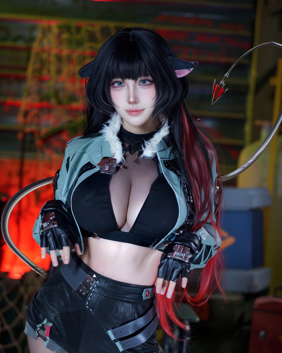 Nidemiaozai's tweet photo. Haha😜Wipeout! ! Who should I cosplay next? 

ははっ！全滅！次はどのキャラのコスプレしようかな？

Haha！接下來我應該cosplay哪個角色？

🐭Janedoe  🍎 Zenless Zone Zero

#zenlesszonezero  #cosplay #janedoe #zzz https://t.co/OtVBMIPDpX