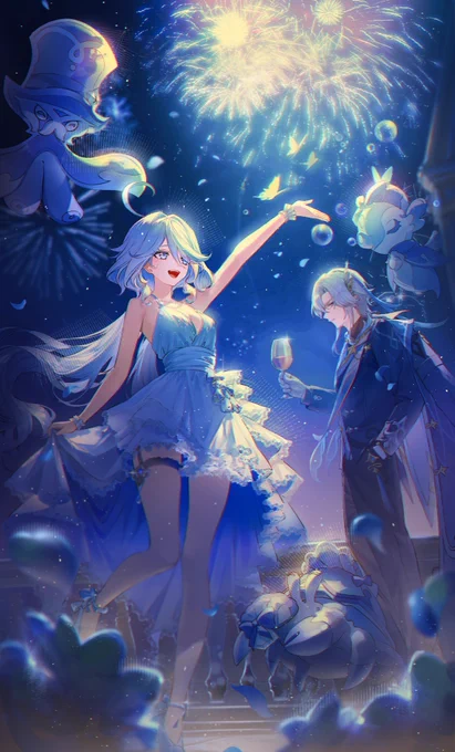 #原神 #Furina #Neuvillette Party Furina