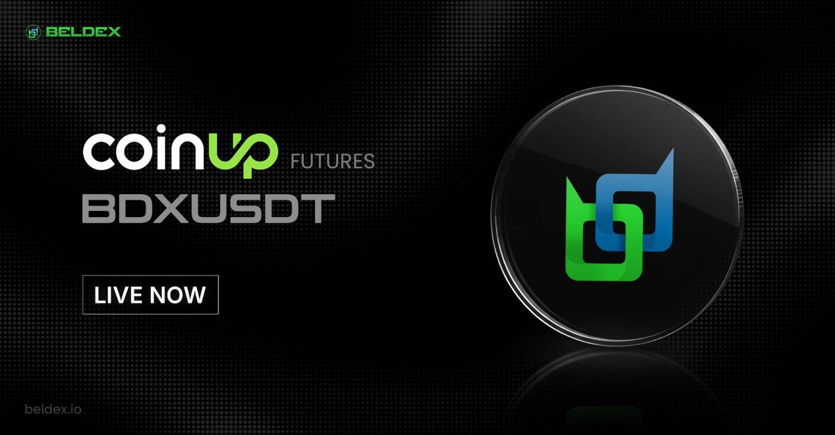 BeldexCoin's tweet photo. $BDX is now live on @CoinUpOfficials Futures! 🚀 

Explore BDXUSDT derivatives and advanced trading options.

Enabling access, liquidity, and utility.

Learn more here 👇
https://t.co/KAefYg5GbN https://t.co/56r6P3tpIx