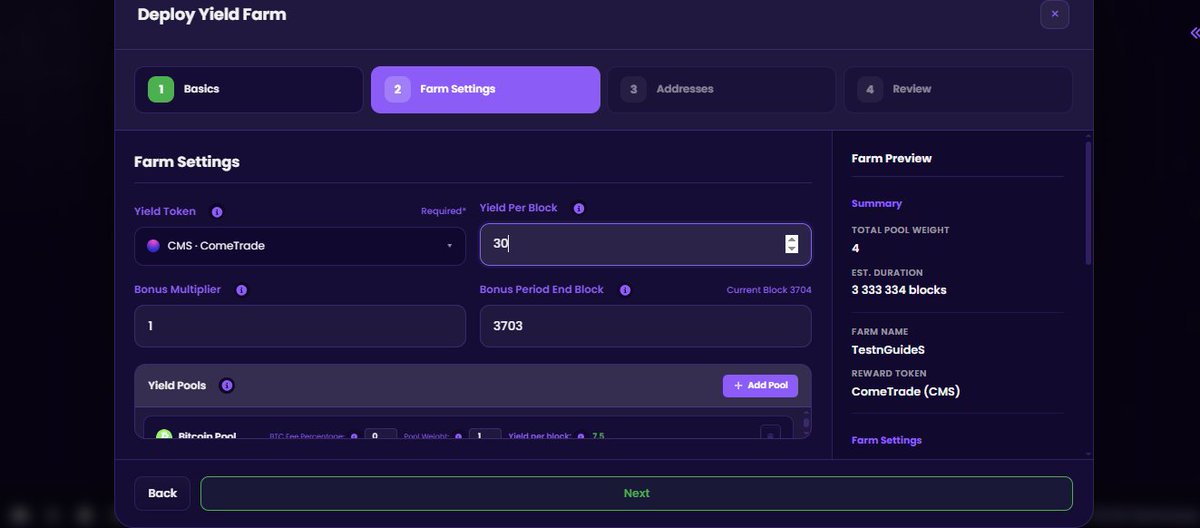 comeairdrop's tweet image. 11/ OP NET Testnet Guide Part 2 (@opnetbtc )
- Deploy a Yield Token (first step)
- Deploy a Yield Farm (second step)

#tesnet #opnet