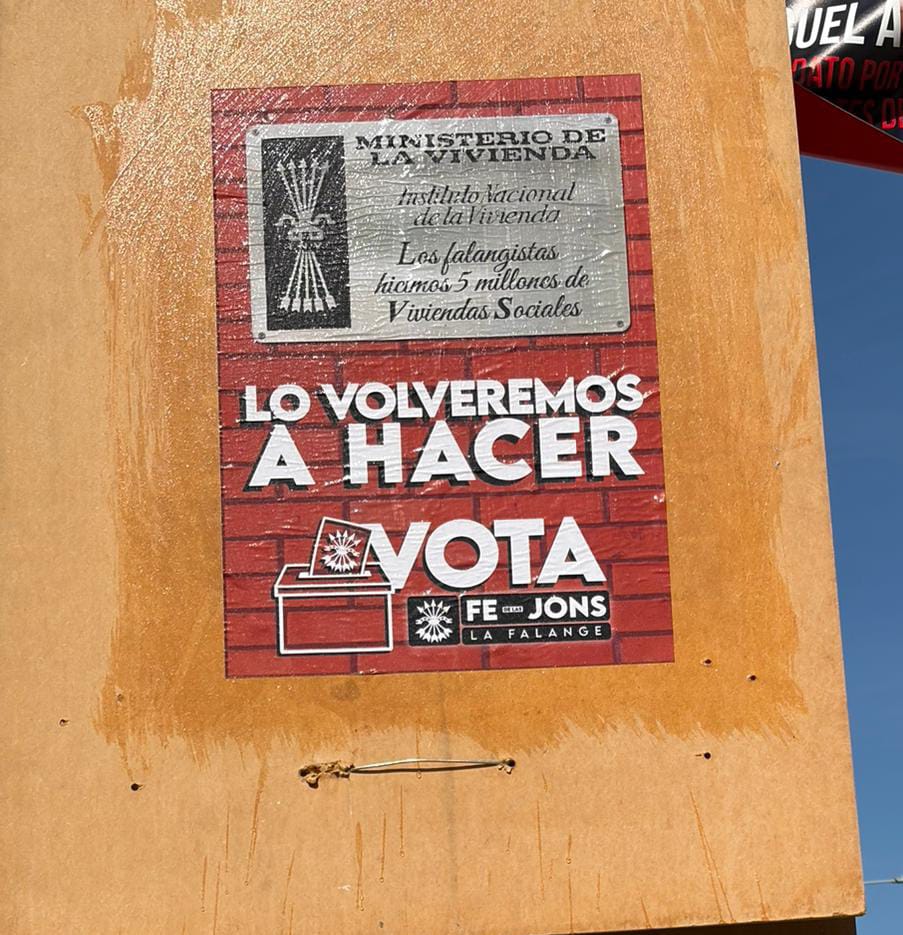 📢 Pegada de carteles en #Palencia

🇪🇦 En defensa de nuestro campo, contra el Régimen del 78 y por el futuro de nuestra gente.

🗳️ Este 15 de Marzo elige la opción patriota y revolucionaria de FALANGE, VOTA <a href="/fedelasjons/">Falange Española de las JONS</a>