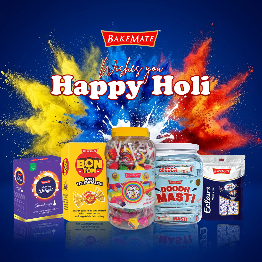 bakemateglobal's tweet photo. @bakemateglobal  wishes you a joyful and vibrant Holi! May this festival of colors bring new energy, sweet memories, and endless smiles into your life.

#HappyHoli #Holi2026 #FestiveVibes #BakeMate #FestivalOfColors #HoliCelebration #HoliVibes https://t.co/v4tXvPthD3