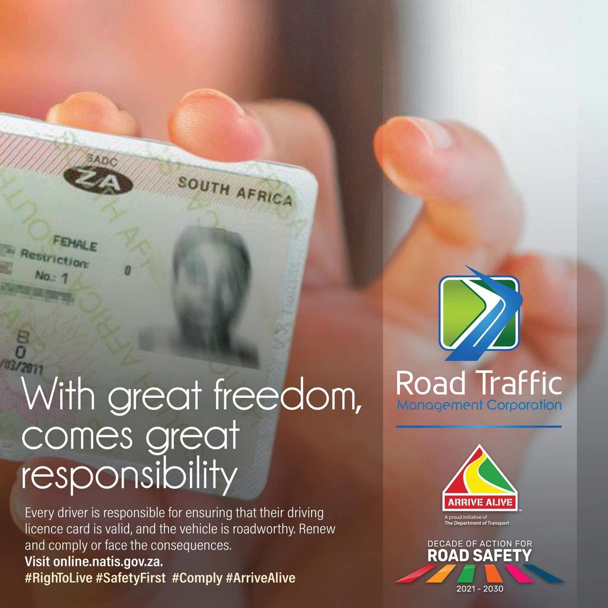 Road Traffic Management Corporation (RTMC) tweet media