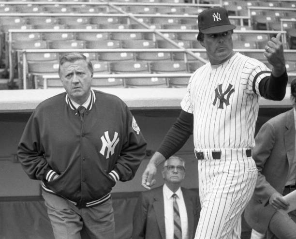Jimfrombaseball's tweet photo. When Lou Piniella joined the Yankees in 1974 George Steinbrenner told him to cut his hair, it was too long.
If you don't know the Yankees had a policy on no beards or long hair.
Lou Piniella said this:
"Our Lord Jesus Christ was the greatest person who ever lived and he had long hair". George Steinbrenner then took him across the street to a swimming pool down in Florida and said:
"If you can walk across that water, you can wear your hair any way you want to"