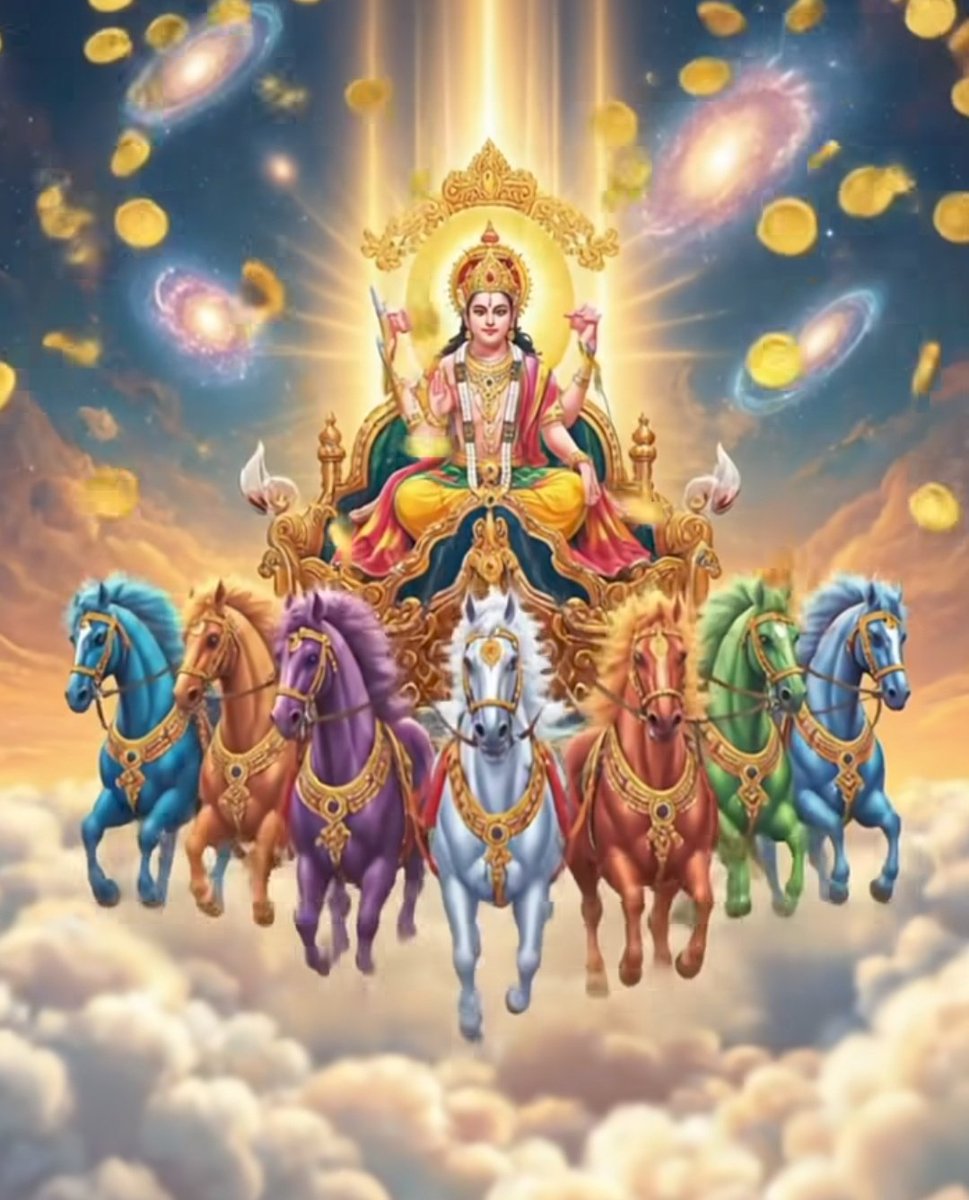 This beautiful artwork shows seven white horses running under the ...