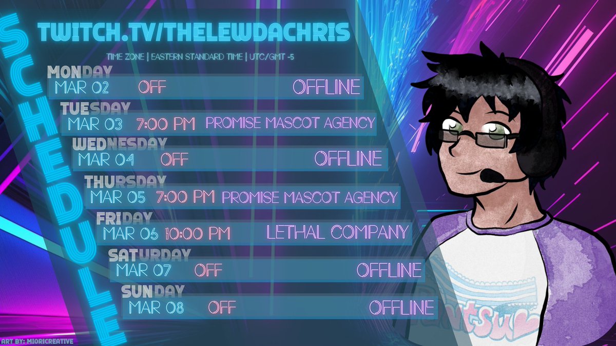 TheLewdaChris's tweet image. More Mascots, more violent fingers, more "Kiryu", and more Lethal. Sounds like a normal week on TheLewdaChris channel! Link in replies! #twitch #supportsmallcontentcreators #Vtuber素材