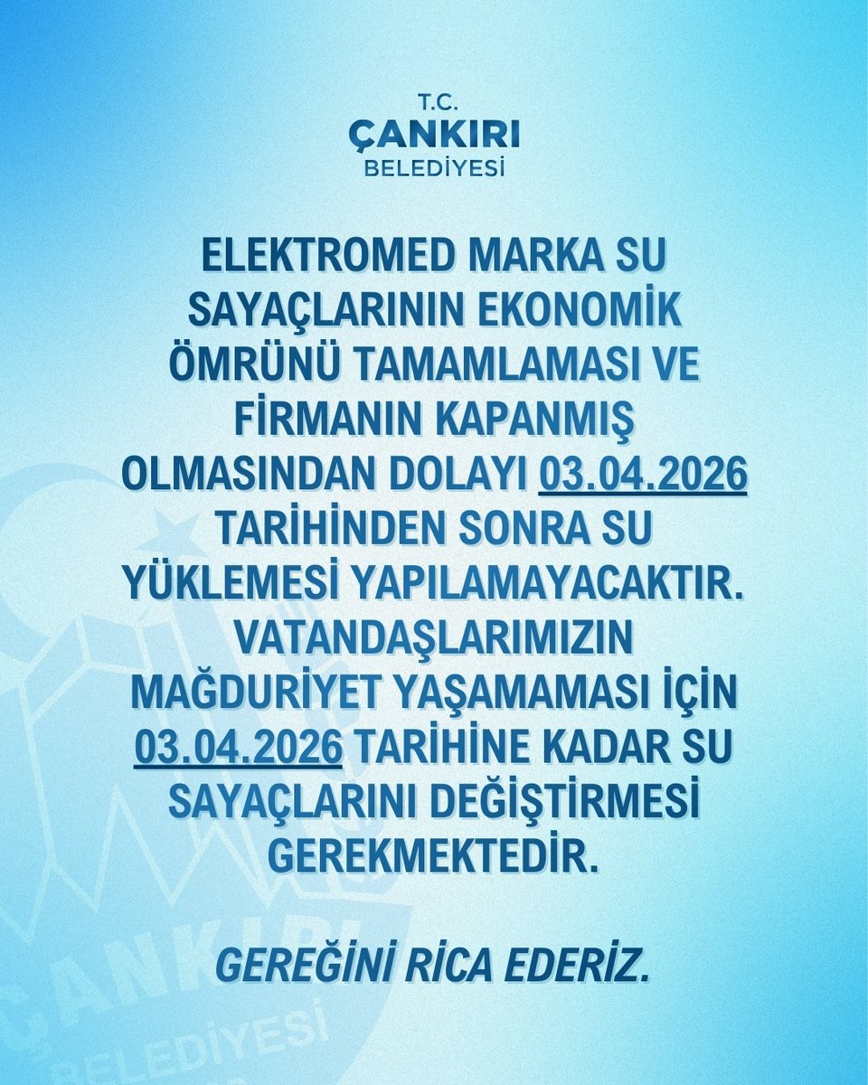 T.C. Çankırı Belediyesi tweet media