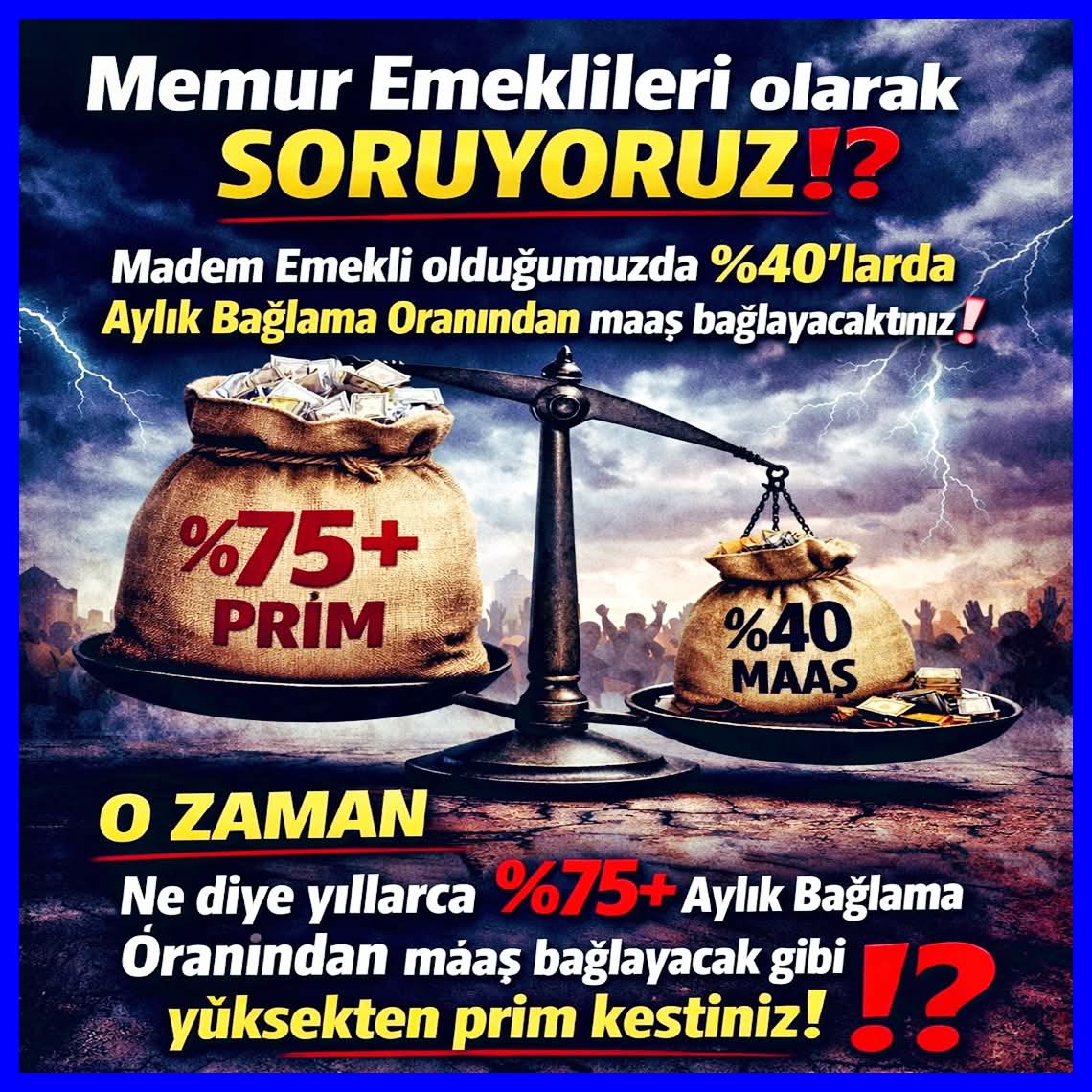 Seyyanen zam nerede kul hakkı diyenler neredesiniz #MemurEmeklisineAdalet