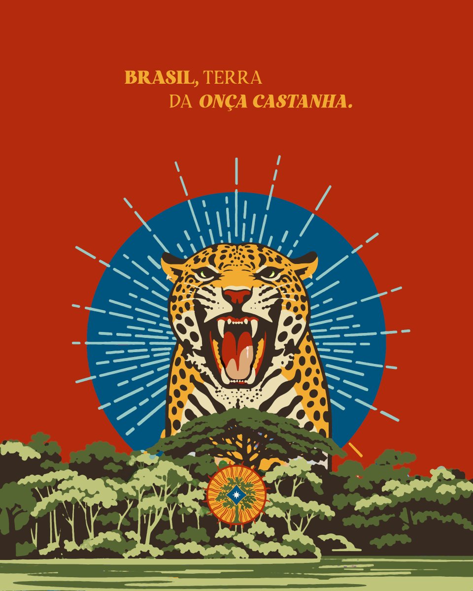 Brasil, terra da Onça Castanha.