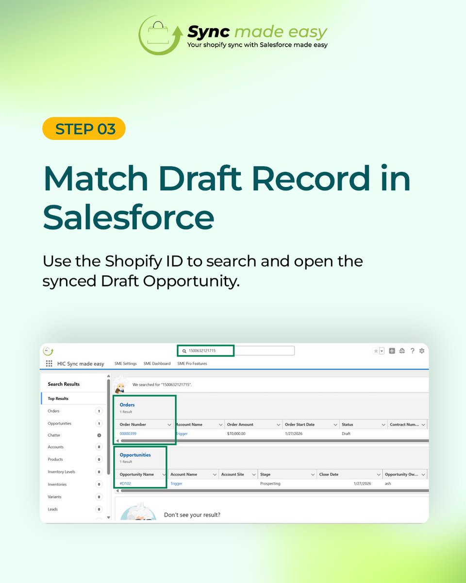 SyncMadeEasy's tweet image. Turn Sync draft orders into clear revenue visibility.

A smoother way to sync, verify, and stay accurate in @salesforce without manual follow-ups.

Read the Full Guide: blog.syncmadeasy.com/how-to-track-s…

#salesforcecrm #businessautomation #syncmadeeasy #shopifyintegration