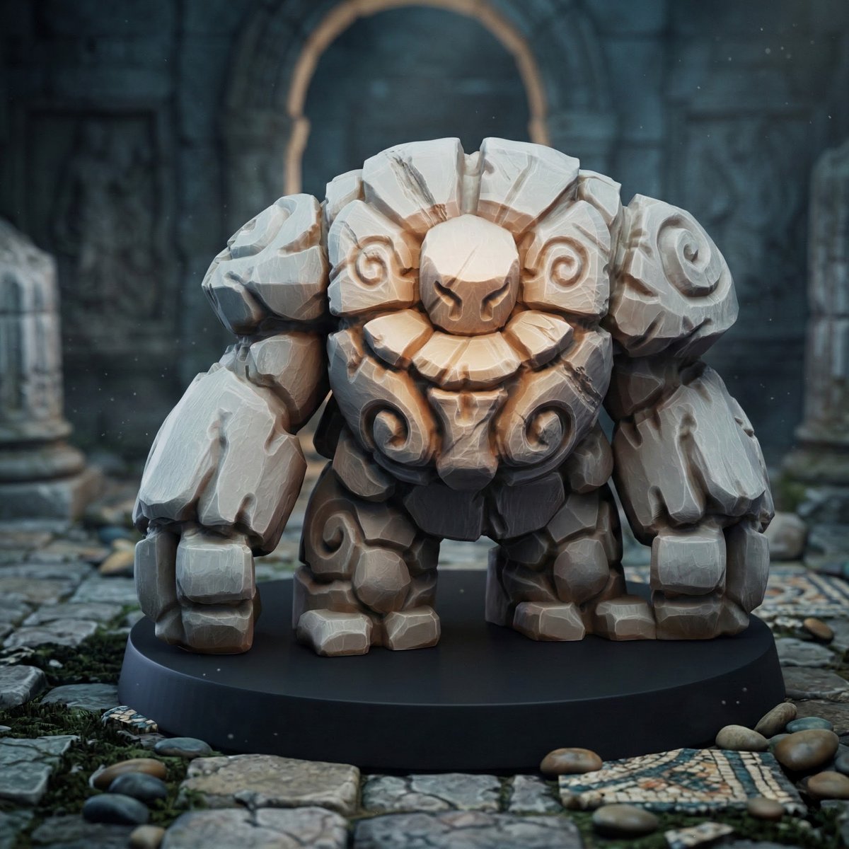 RPGMINIFORGE's tweet photo. The ground shakes as the moss covered ruins begin to shift...

This ancient Stone Golem is finally ready.

Whether it’s guarding a long lost tomb or serving as a formidable boss encounter, this hunk of granite is sure to give your players a challenge.

https://t.co/VVpw8GLkJk https://t.co/YIkFq7CpeU