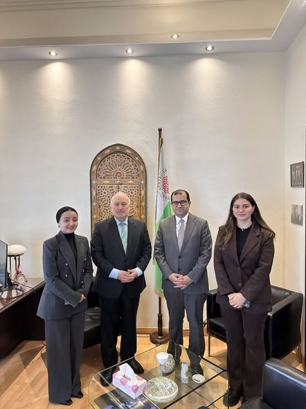 On 17 February, His Excellency Ambassador Mohammed Hindawi paid a visit to the Austrian Arab Chamber of Commerce (AACC), where he was received by Secretary General Mouddar Khouja.
The meeting focused on the current economic situation in Austria and Europe, as well as on prospects