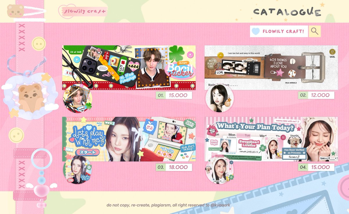 Help repost, thank you 🫶🏻

Dalam rangka 3.3 aku mau adain promo potongan 5k untuk all katalog (single/couple), promo ini berlaku dari tgl 3-5 maret iaaa 🥺 mari jajank 🫴🏻

Scroll down for more information 

#zonauang