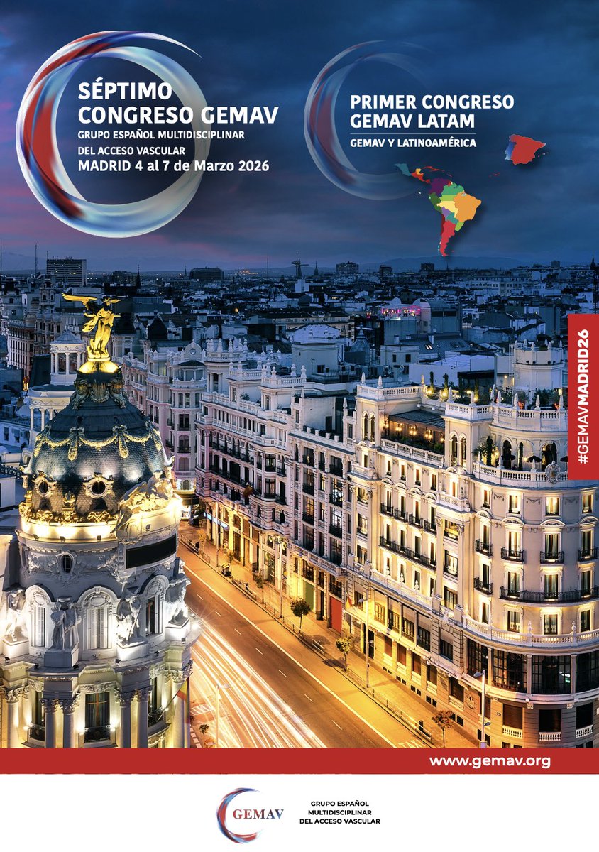 jimccv's tweet photo. Volvemos al Congreso @GEMAVsociedad junto a grandes profesionales involucrados en el desarrollo del acceso vascular en Latinoamérica y el mundo. Un placer volver a verlos.
@JoseIbeas1 @RocaTey @bernardo_moguel @ISNkidneycare @VASAMD @IntervenNephMx @EDTNAERCA @SLANH_ @ANNAnurses https://t.co/JhDBZwGwtL